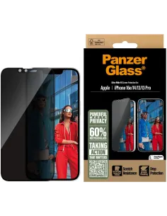 PanzerGlass PGRPUWFG29845 Protector de Pantalla con Privacidad para iPhone 13/13 Pro/14/16e-AATFYC3577