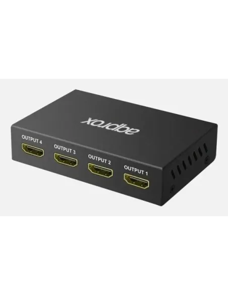 Approx APPC31V3 Splitter 4 Puertos HDMI Negro