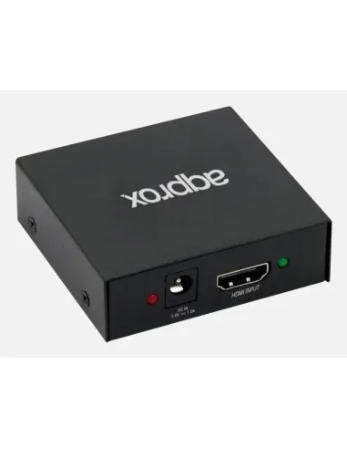 Approx APPC30V3 Splitter 2 puertos HDMI Negro