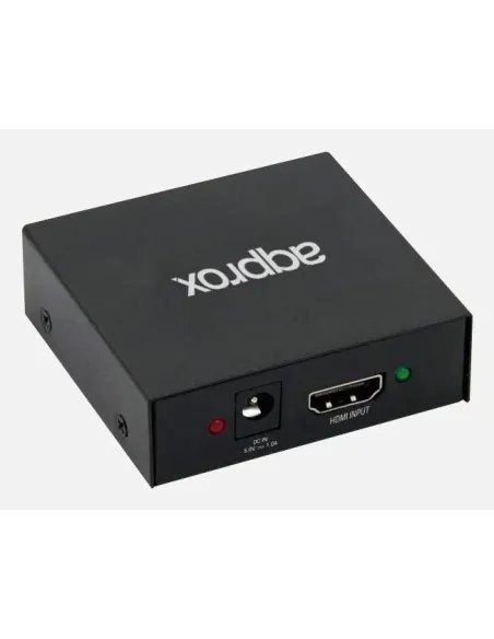 Approx APPC30V3 Splitter 2 puertos HDMI Negro