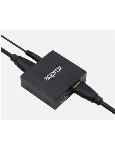 Approx APPC30V3 Splitter 2 puertos HDMI Negro