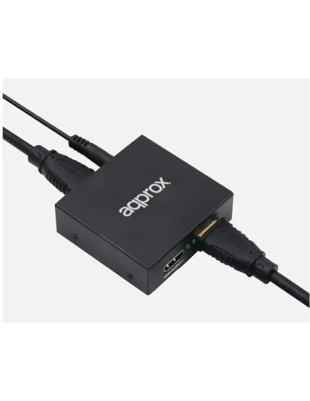 Approx APPC30V3 Splitter 2 puertos HDMI Negro