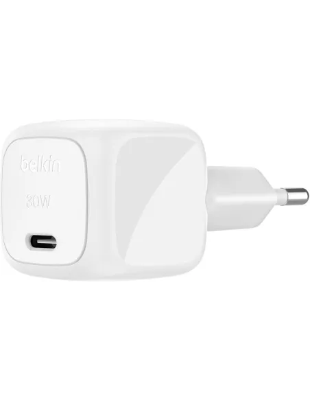 Belkin WCA008KQWH Cargador de Smartphone USB-C Carga Rápida 30W Blanco