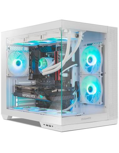 NOX Hummer ASTRA NEO Semitorre ATX Doble Cristal Templado USB-C Blanca