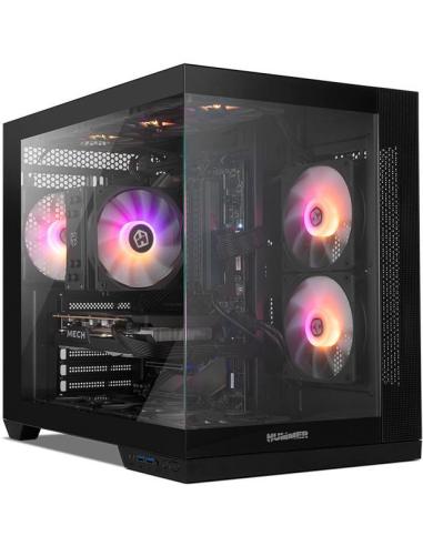 NOX Hummer ASTRA NEO BK Semitorre ATX Doble Cristal Templado USB-C Negra