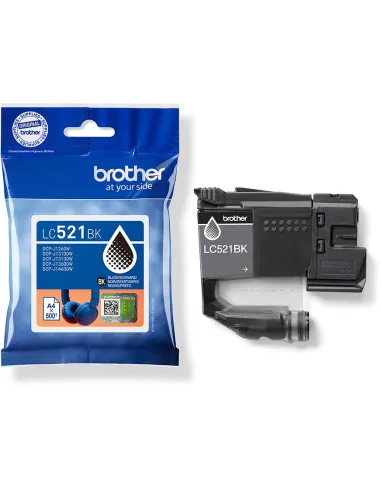 Brother LC521BK Cartucho de Tinta Original Negro