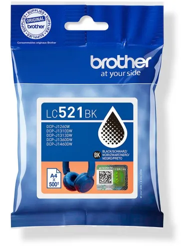Brother LC521BK Cartucho de Tinta Original Negro