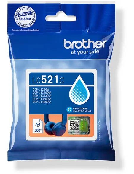 Brother LC521C Cartucho de Tinta Original Cian