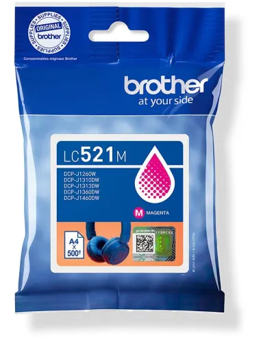 Brother LC521M Cartucho de Tinta Original Magenta