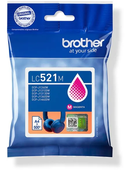 Brother LC521M Cartucho de Tinta Original Magenta