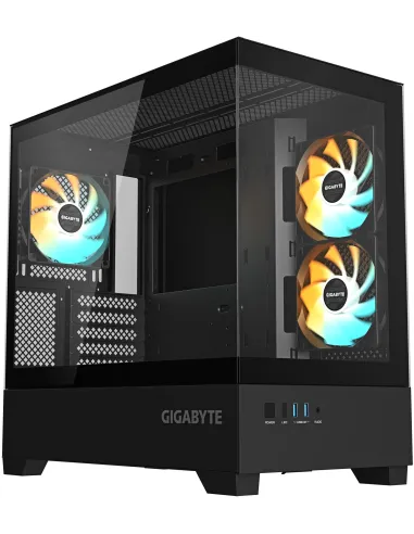 Gigabyte C201 PANORAMIC Cristal Templado USB 3.0 Negra