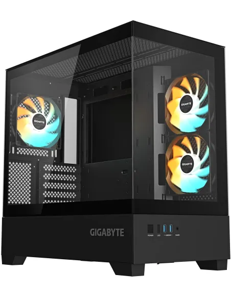 Gigabyte C201 PANORAMIC Cristal Templado USB 3.0 Negra