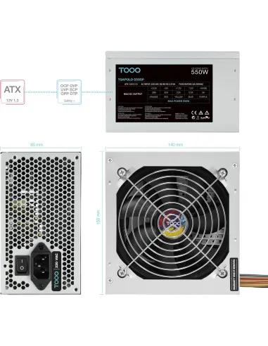 Fuente de Alimentación TooQ TQAPOLO-550SP