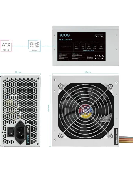 Fuente de Alimentación TooQ TQAPOLO-550SP