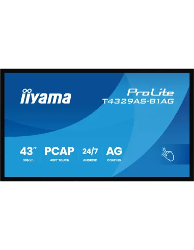 Iiyama T4329AS-B1AG 43" Pantalla Interactiva LED 4K UHD Negro