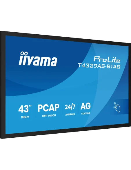 Iiyama T4329AS-B1AG 43" Pantalla Interactiva LED 4K UHD Negro