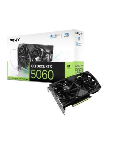PNY GeForce RTX 5060 Dual Fan 8GB GDDR7 Reflex 2 RTX AI DLSS4