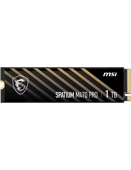MSI SPATIUM M470 PRO 1TB Disco SSD 6000MB/s NVMe PCIe 4.0 M.2 Gen4