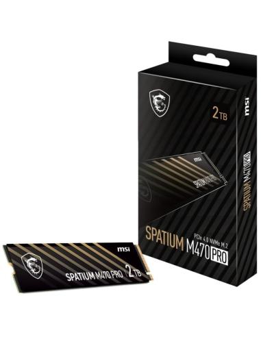 MSI SPATIUM M470 PRO 2TB Disco SSD 6000MB/s NVMe PCIe 4.0 M.2 Gen4