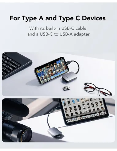 Lexar Professional RW515 Lector de Tarjetas Cfexpress USB-A/USB-C Gris