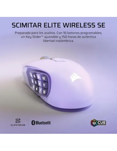 Ratón Corsair Scimitar Elite Wireless SE WH