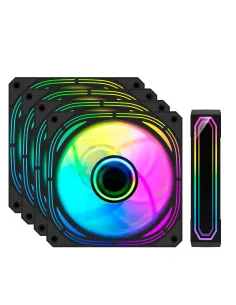 Coolbox Infinity Pro ARGB 4KIT Ventiladores Suplementarios 120mm Negros-IMIVEN0547