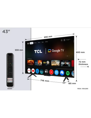 Televisor TCL 43P7K
