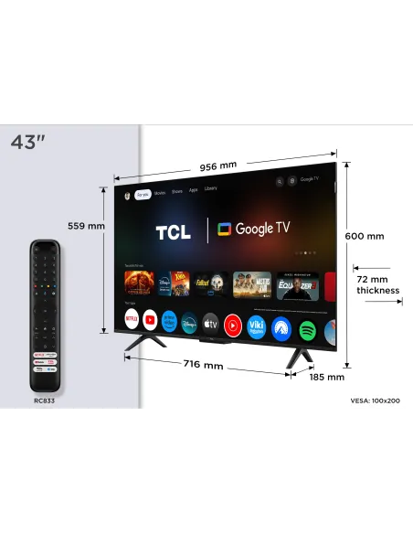 Televisor TCL 43P7K