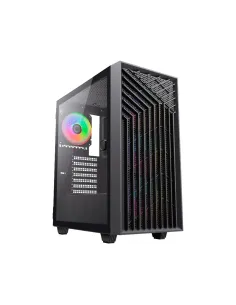 Coolbox GA300B Grid Line ARGB Cristal Templado Negra