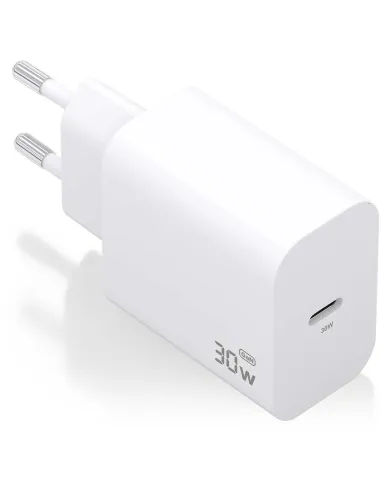 Aisens A110-0940 Cargador de Smartphone USB-C Carga Rápida 33W Blanco