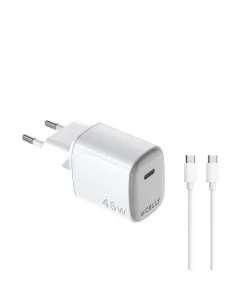 Celly UPTC1USBC45WCTC Cargador 45W USB-C Blanco-AATCAT0453