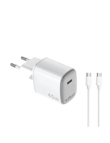 Celly UPTC1USBC45WCTC Cargador 45W USB-C Blanco