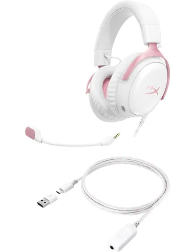 Auriculares HyperX Cloud III White Pink