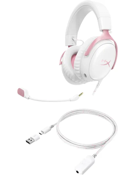 Auriculares HyperX Cloud III White Pink