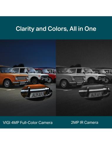 TP-Link VIGI C340 Full-Color Cámara de Videovigilancia de Exterior Tipo Bullet IP66 2.8mm 4MP Blanca