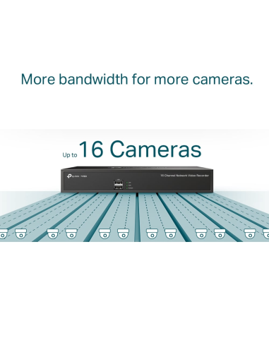 TP-Link VIGI NVR1016H Grabador de Video en Red (NVR) Negro