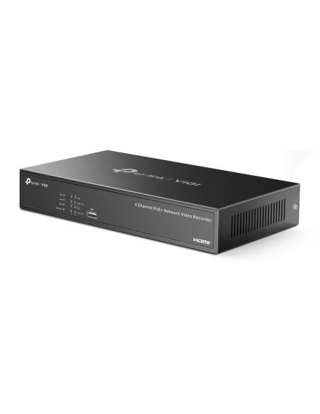 TP-Link VIGI NVR1004H-4P Grabador de Video en Red (NVR) 4 canales Negro