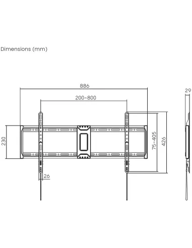 Soporte Aisens WT100F-365
