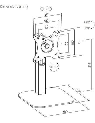 Soporte Aisens DT24TSR-371