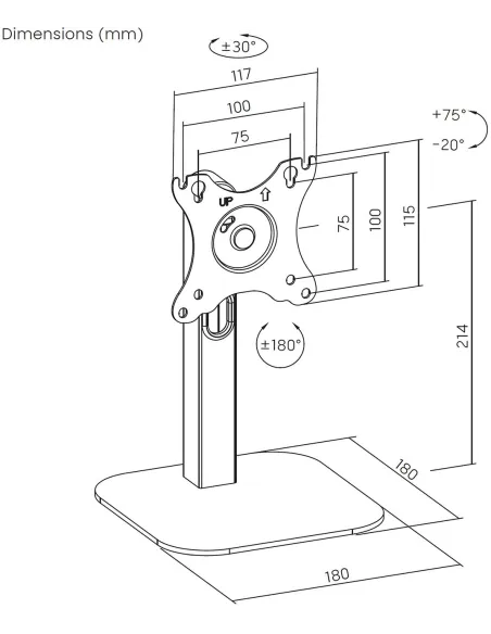 Soporte Aisens DT24TSR-371