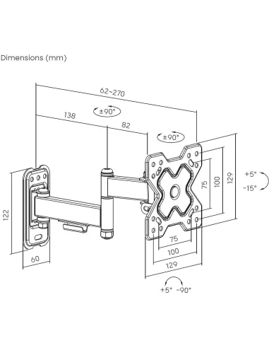 Soporte Aisens WT32TSR-381