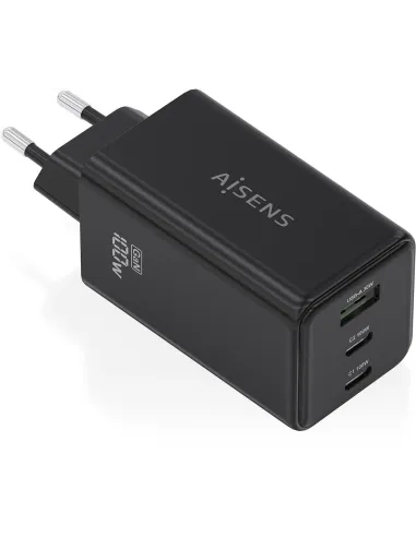 Aisens ASCH-100W3P052-BK Cargador USB-A/x2USB-C 100W Carga Rápida Negra