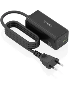 Aisens ASCH-100W4P054-BK Cargador x3USB-C/USB-A 100W Carga Rápida Negro-ADAP62739