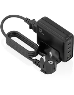 Aisens ASCH-140W4P056-BK Cargador x3USB-C/USB-A 140W Carga Rápida Negro-ADAP62741