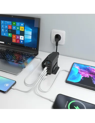 Cargador de Móvil Aisens ASCH-140W4P056-BK