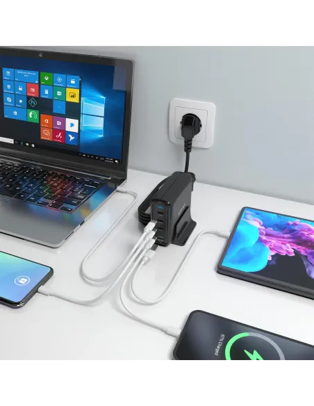 Cargador de Móvil Aisens ASCH-140W4P056-BK