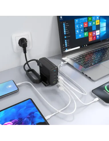 Cargador de Móvil Aisens ASCH-140W4P056-BK