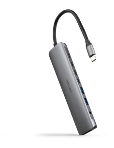 Nanocable 10.16.4608 Docking Station USB-C a USB-A/HDMI/Jack 3.5mm/USB-C Gris-DATA62757