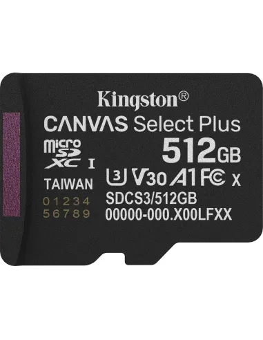 Tarjeta Memoria Kingston Canvas Select Plus Gen3 SDCS3/512GB