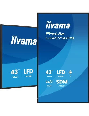 Pantalla Interactiva Iiyama LH4375UHS-B2AG